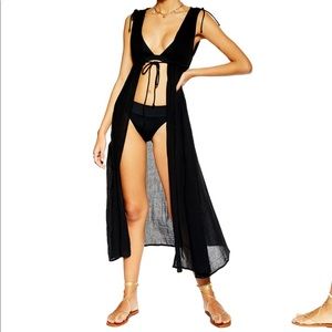 Topshop Caftan Swimsuit Cover Up Maxi